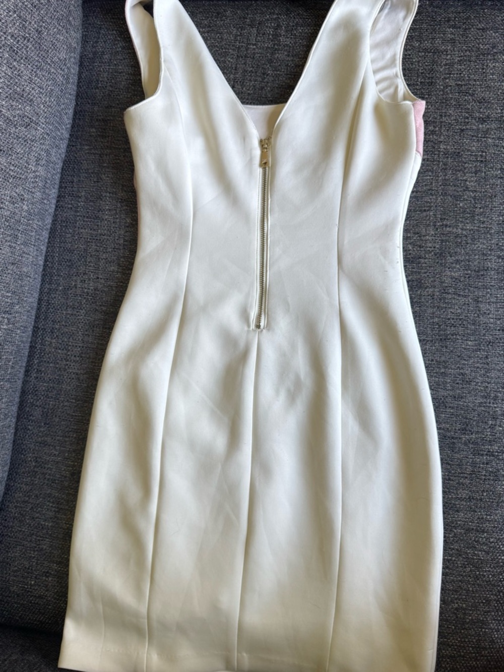 Guess Pink and White Lace-Up Mini Dress - Picture 3 of 4